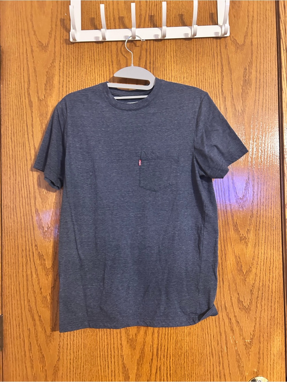 Levi's Men's Heather Navy Short Sleeve Pocket Tee